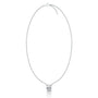 Unique white gold the classic oval solitaire necklace for women