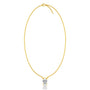 Trendy the classic oval solitaire necklace yellow gold for women