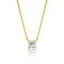Fortune classic princess cut solitaire necklace