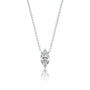 Trendy classic marquise cut diamond solitaire necklace 