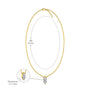 Dimension details of classic marquise cut diamond solitaire necklace 