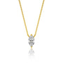 Unique classic marquise cut diamond solitaire necklace