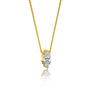 Classic marquise cut diamond solitaire necklace