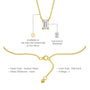 Descriptive image of unique trendy classic emerald cut solitaire necklace