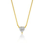 Fortune classic trillion cut diamond necklace