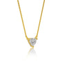 Classic trillion cut diamond necklace
