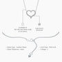 Descriptive image of open heart diamond necklace perfect gift for your loved ones