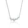 Celestial arc diamond necklace for office wear
