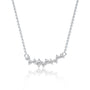 Celestial arc diamond necklace for girls