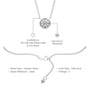 Descriptive image of 0.50 Ct solitaire diamond pendant necklace 