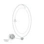 Dimension details of unique 0.50 Ct solitaire diamond pendant necklace 