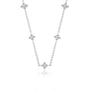 Trending minnesota floral diamond station necklace for women