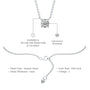 Descriptive image of 0.25 Ct four prong solitaire diamond necklace 