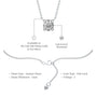 Descriptive image of unique 0.50 Ct four prong solitaire diamond necklace