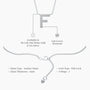 Descriptive image of stylish signature f diamond pendant necklace 