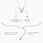 Descriptive image of elegant vivid v diamond initial pendant necklace