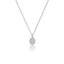 0.75 Ct Oval Diamond Halo Pendant by Fortune Jewellery 