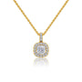 2-ct-cushion-cut-diamond-halo-pendant by Fortune Jewellery 