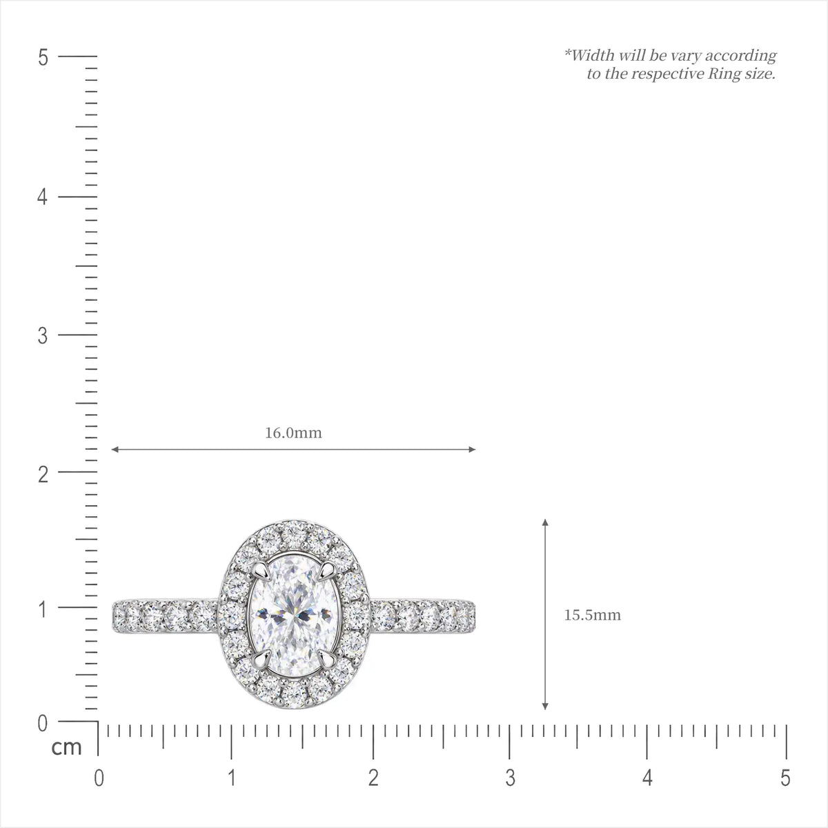 4 Ct Oval Cut Diamond Halo Pave Ring for office wear