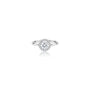 0.5 Ct Round Lab Grown Diamond Halo Ring by Fortune Jewellery