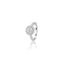 Side view of 0.5 Ct Round Cut Lab Grown Diamond Halo Pave Ring by Fortune Jewellery
