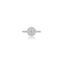 0.5 Ct Round Cut Lab Diamond Halo Pave Ring by Fortune Jewellery