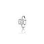 Lab grown 0.5 Ct Princess Cut Diamond Halo Pave Ring 