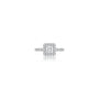 0.5 Ct Princess Cut Diamond Halo Pave Ring by Fortune Jewellery 