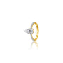 Stylish 0.5 Ct Pear Cut Lab Diamond Pave Ring by Fortune Jewellery
