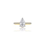 1ct Pear Cut Lab Diamond Pave Ring by Fortune Jewellery