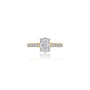 1 Ct Oval Cut Diamond Pave Ring by Fortune Jewellery