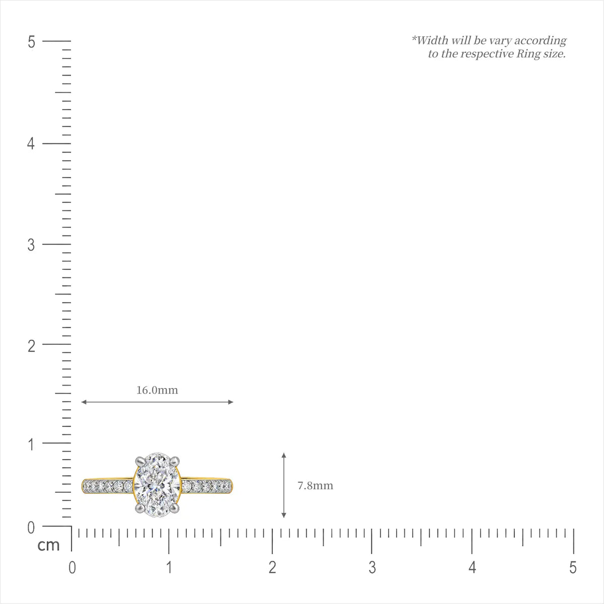 1 Ct Oval Cut Diamond Pave Ring for women