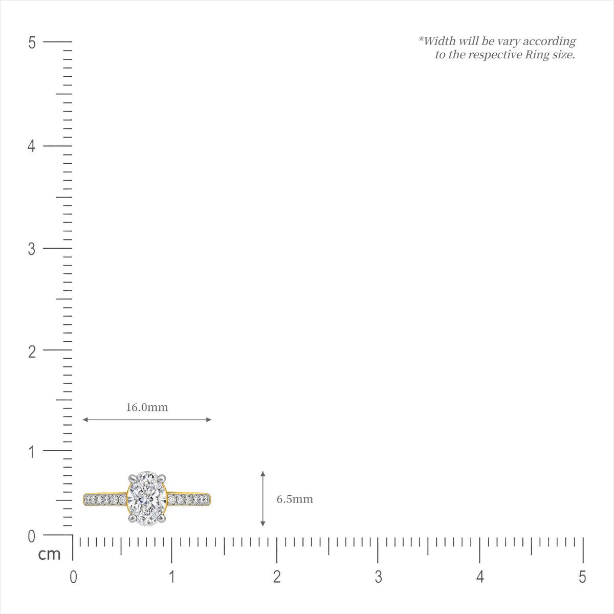 0.5 Ct Oval Cut Diamond Pave Ring for office wear
