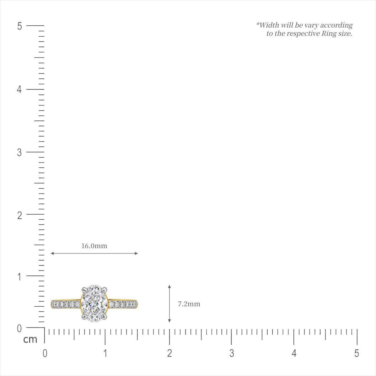 0.75 Ct Oval Cut Diamond Pave Ring for office wear