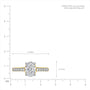 3 Ct Oval Cut Diamond Pave diamond jewellery Ring