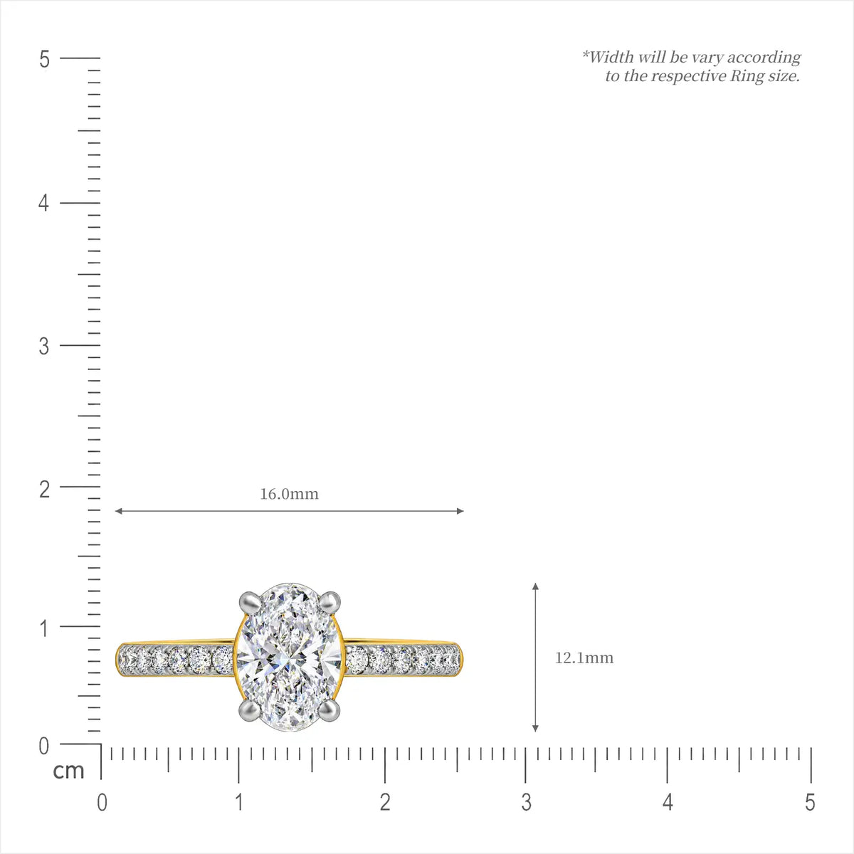 3 Ct Oval Cut Diamond Pave diamond jewellery Ring