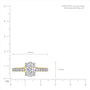 Lab grown diamond of 4 Ct Oval Cut Diamond Pave Ring