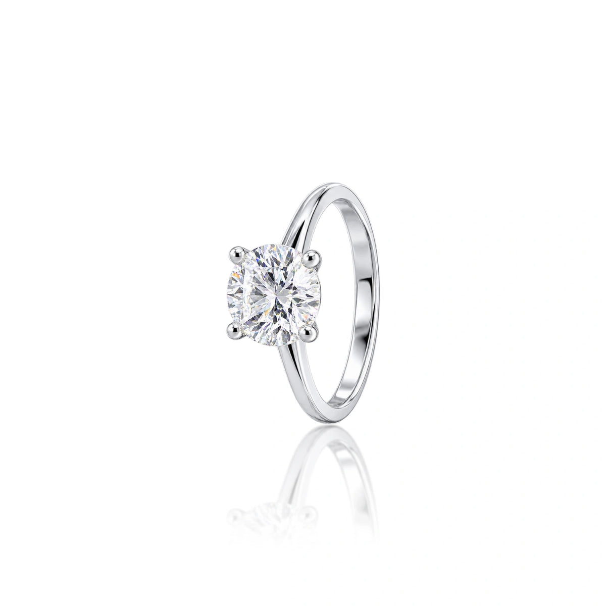 Unique 1 Ct Round Cut Diamond Solitaire Ring