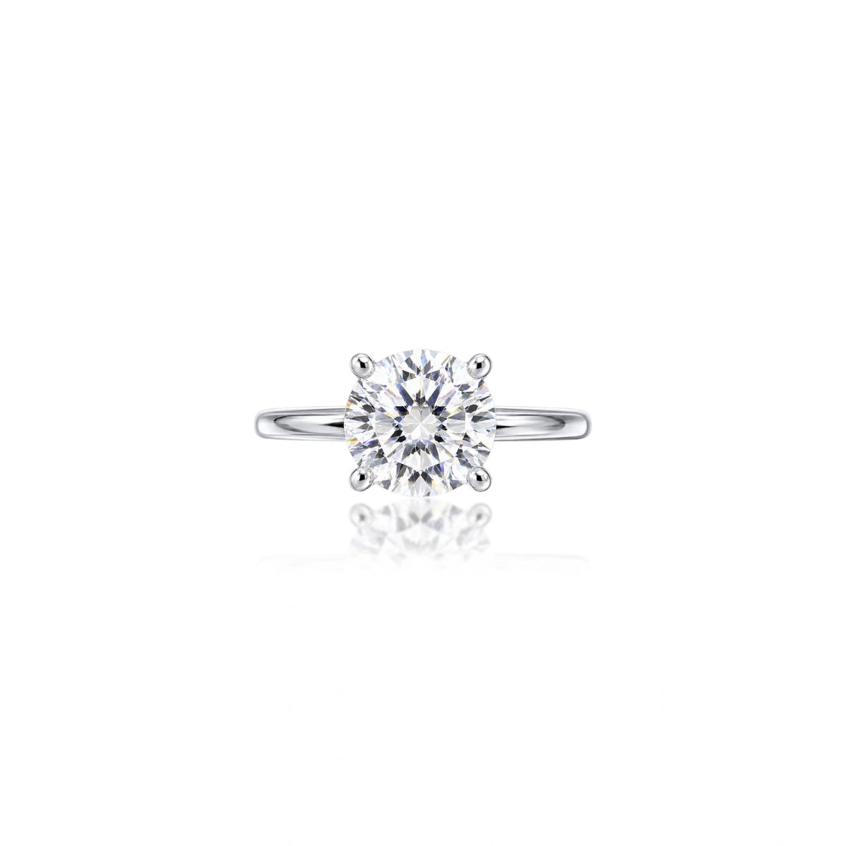 1 Ct Round Cut Diamond Solitaire Ring by Fortune Jewellry