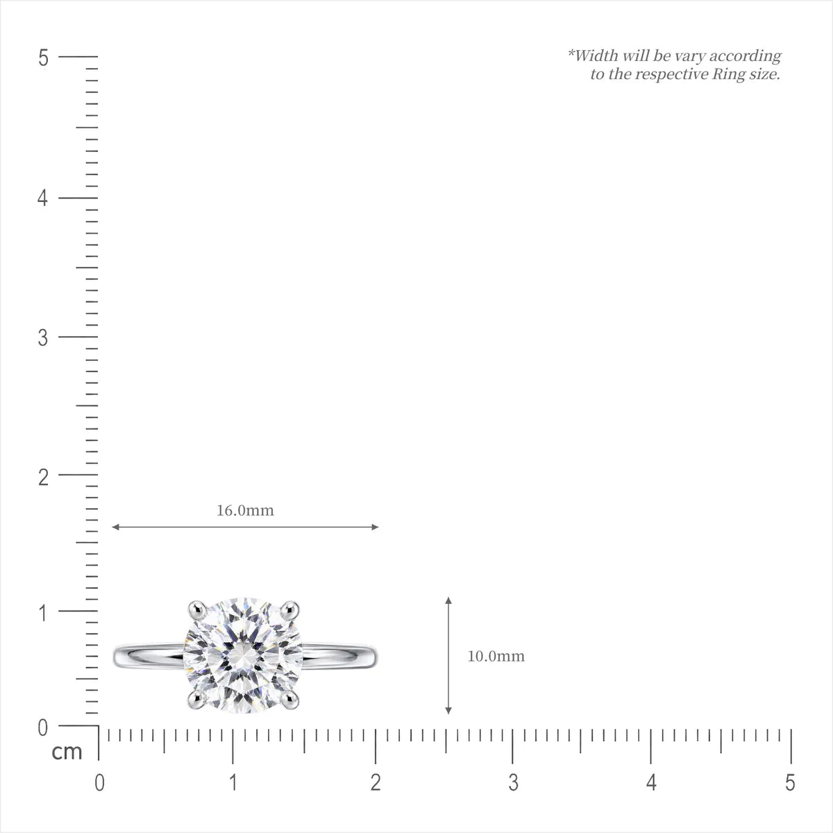 Trendy 4 Ct Round Cut Diamond Solitaire Ring