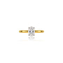 1 Ct Oval Cut Diamond Solitaire Ring by Fortune Jewellery
