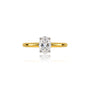 5 Ct Oval Cut Diamond Solitaire Ring by Fortune Jewellery