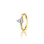 Lab grown 1 Ct Pear Cut Diamond Solitaire Ring