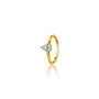 Lab grown 0.5 Ct Pear Cut Diamond Solitaire Ring 