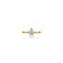 0.5 Ct Pear Cut Diamond Solitaire Ring by Fortune Jewellery 