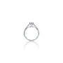 Side view of 0.5 Ct Cushion Cut Diamond Solitaire Ring by Fortune Jewellery