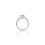 Side view of 0.75 Ct Cushion Cut Lab Diamond Solitaire Ring by Fortune Jewellery