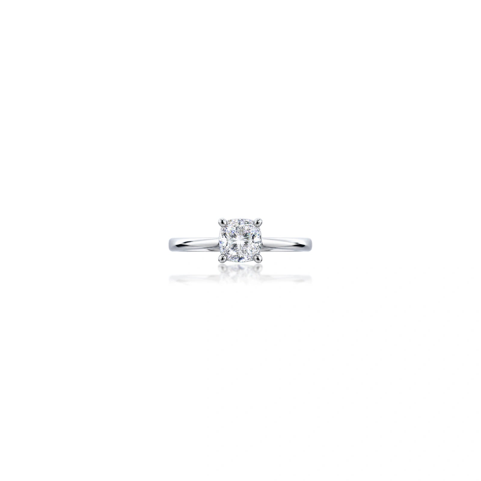 0.5 Ct Cushion Cut Diamond Solitaire Ring by Fortune Jewellery