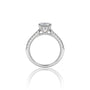 Lab grown 4 Ct Princess Cut Diamond Pave Ring