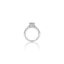 Lab grown 0.5 Ct Princess Cut Diamond Pave Ring